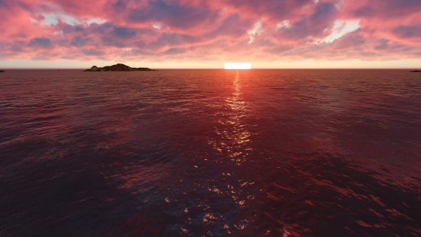 The Ocean In Sunset