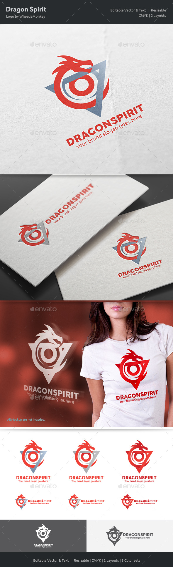 Dragon Spirit Logo - Vector Abstract