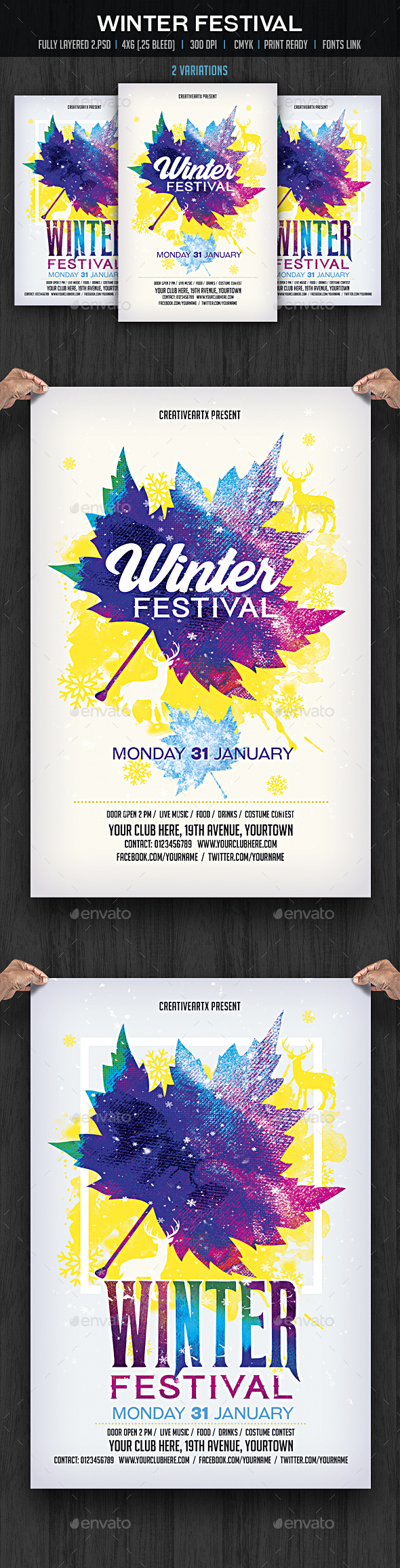 Winter Festival Flyer - Events Flyers