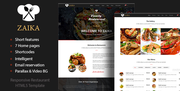 Zaika - Food & Restaurant HTML5 Template - Food Retail