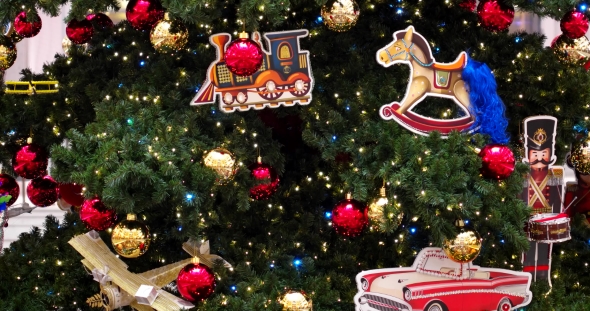 Christmas Tree and Decorations.