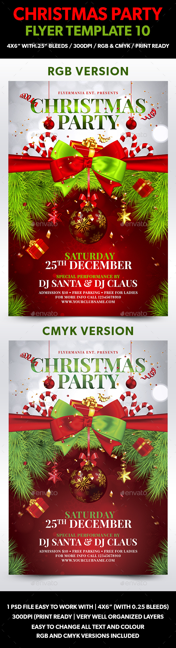 Christmas Party Flyer Template 10 - Holidays Events
