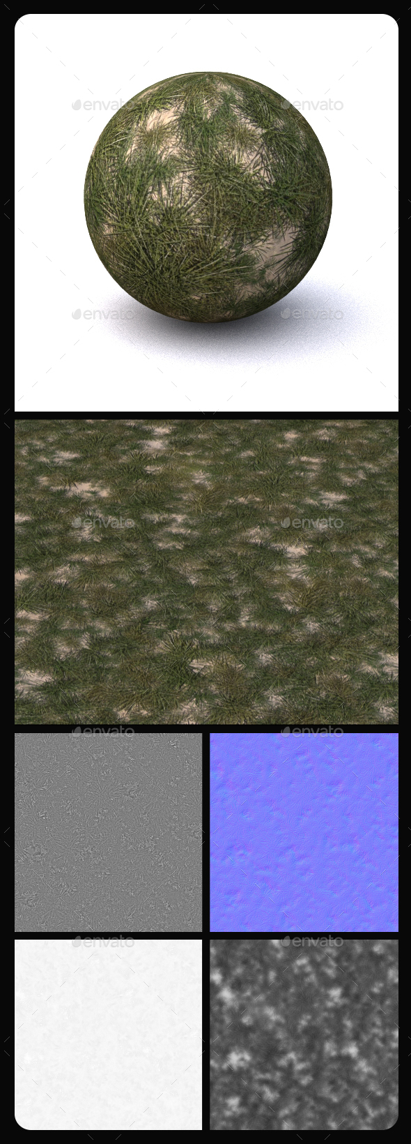 Grass Tile Texture - 3Docean 19018514