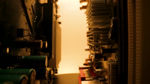 Macro Dolly Shot of a Computer Circuit Board alt