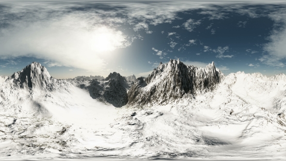 Aerial VR 360 Panorama of Mountains, Motion Graphics | VideoHive