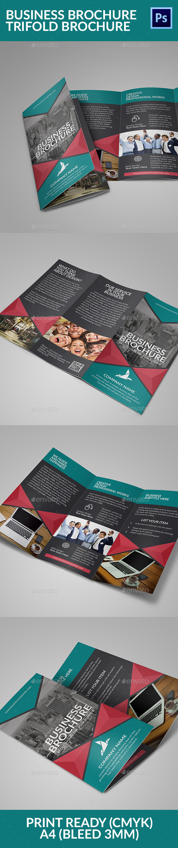 Business Brochure Trifold Brochure - Corporate Brochures