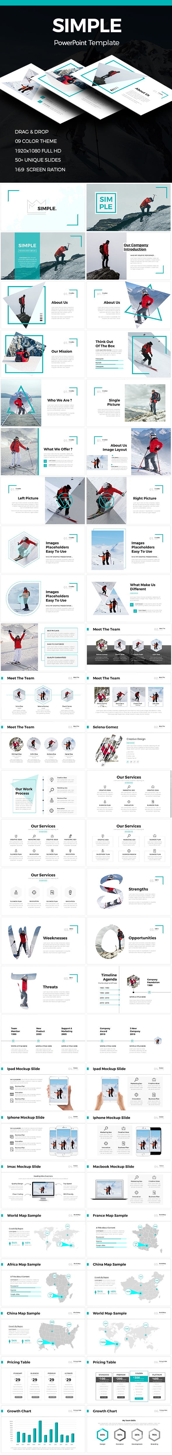 Simple - Clean Powerpoint Template - PowerPoint Templates Presentation Templates
