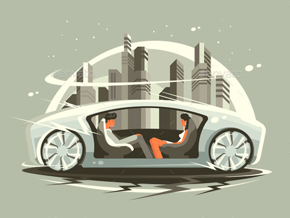 Car of Future - Man-made Objects Objects