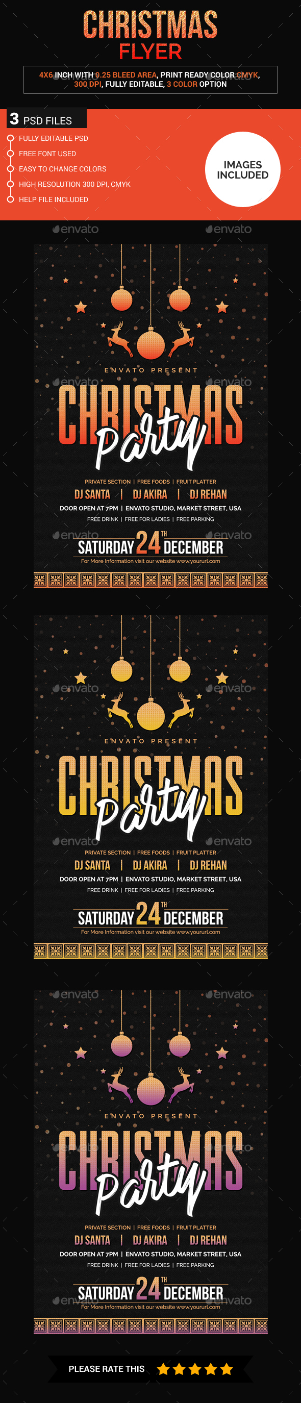 Christmas Flyer - Clubs & Parties Events