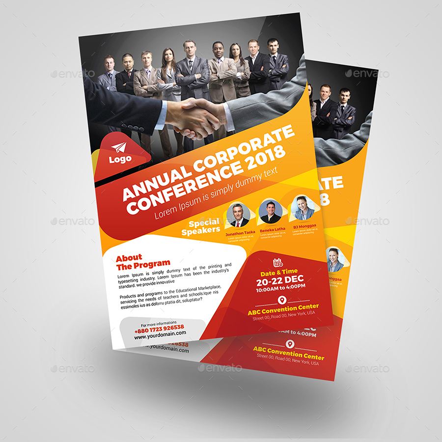 Annual Corporate Conference Flyer by aam360  GraphicRiver