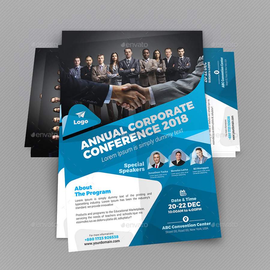 size for font banner ads by Corporate  aam360  Flyer GraphicRiver Conference Annual