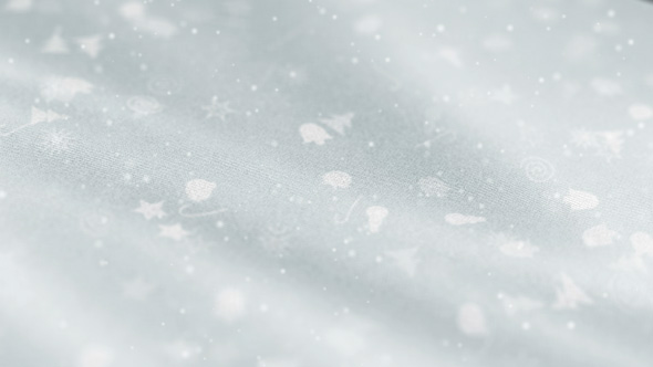 White Fabric Christmas Background