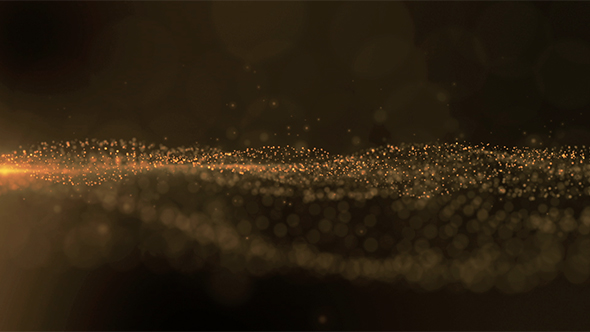Luxurious Gold Sparkling Particles Wave 03 alt