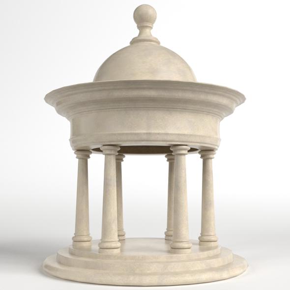 Garden Kiosk Outdoor Pavilion 1 - 3DOcean Item for Sale
