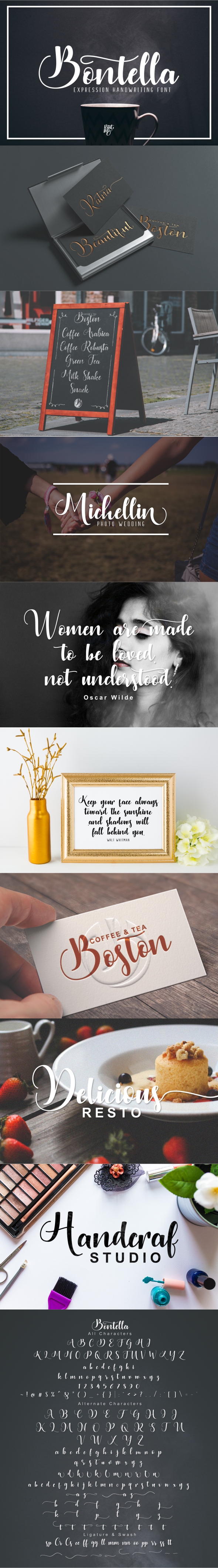 Bontella Script - Script Fonts