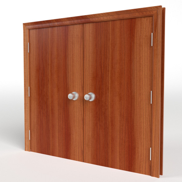 Double Flush Door - 3DOcean Item for Sale