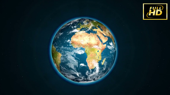 Earth Globe Rotation, Motion Graphics | VideoHive