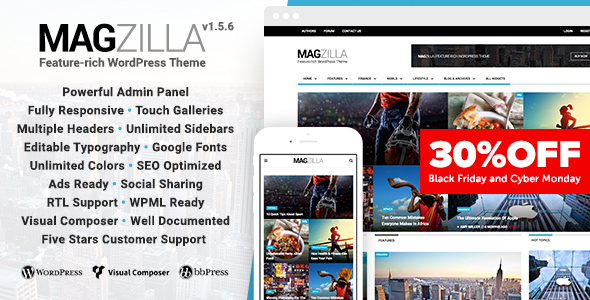 MagZilla - For Newspapers, Magazines and Blogs - News / Editorial Blog / Magazine