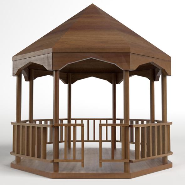 Garden Kiosk Outdoor Pavilion 2 - 3DOcean Item for Sale