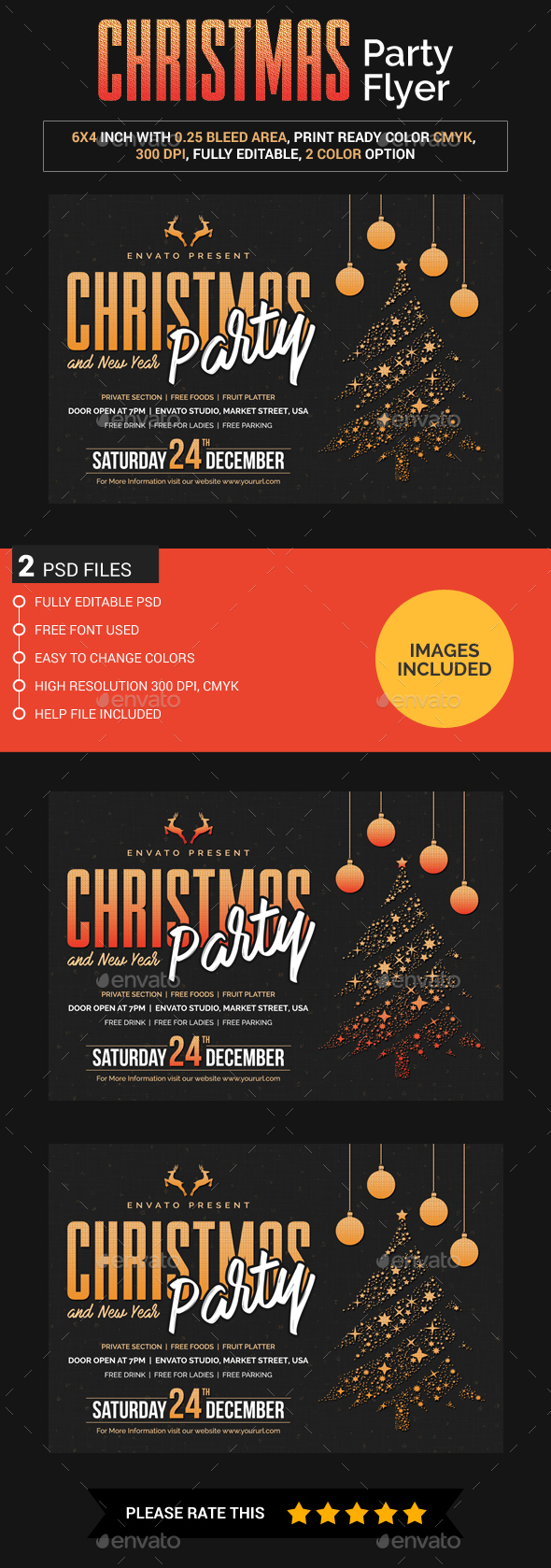Christmas and New Year Flyer - Clubs & Parties Events