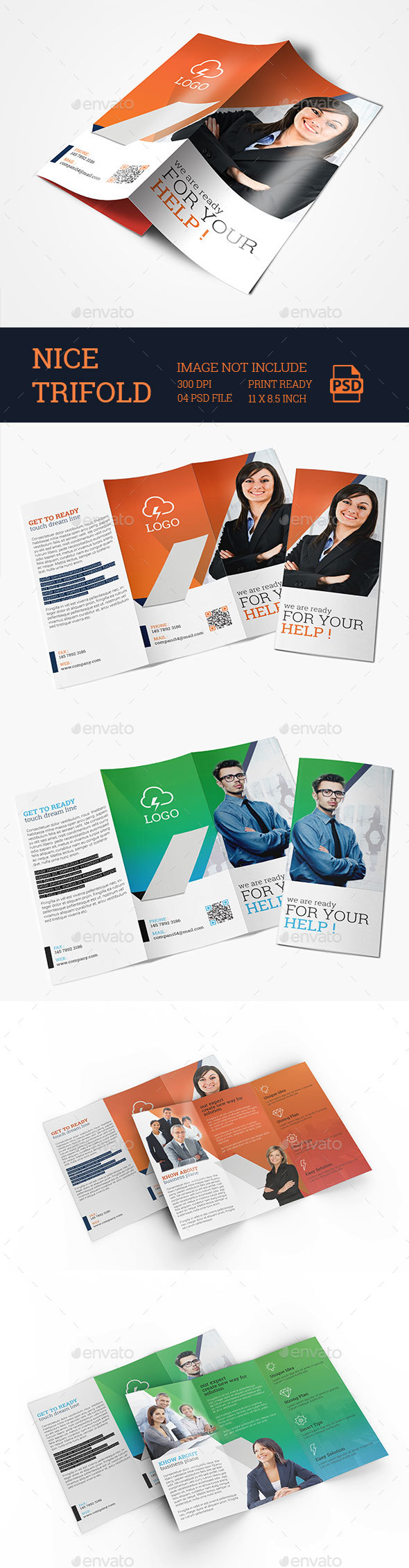 Tri- fold - Brochures Print Templates