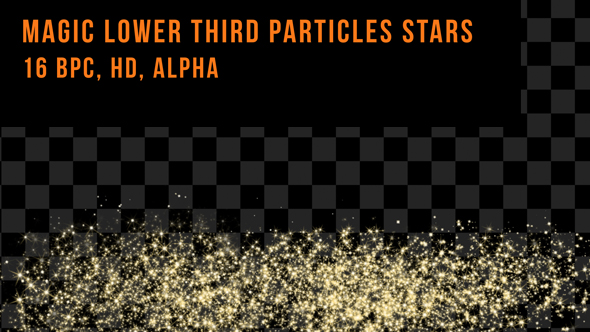 Magic Lower Third Particles Stars