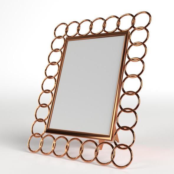 Photo Picture Frame with Copper Rings - 3DOcean Item for Sale