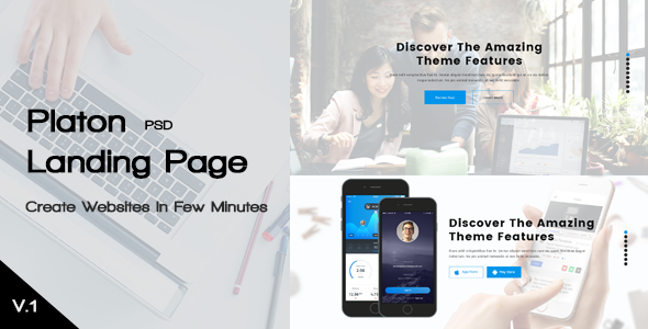 Platon - PSD Landing Page v.1 - PSD Templates