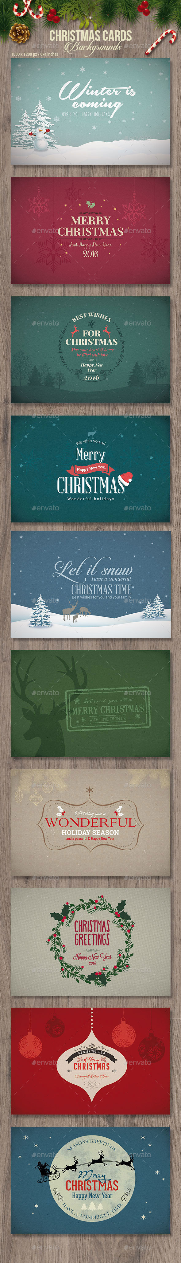 Christmas Cards / Backgrounds - Holiday Greeting Cards