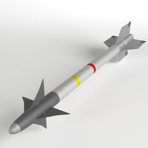 AIM-9L Sidewinder AAM Air-to-Air Missile - 3DOcean Item for Sale