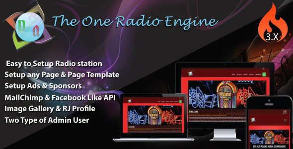 radio station website template
