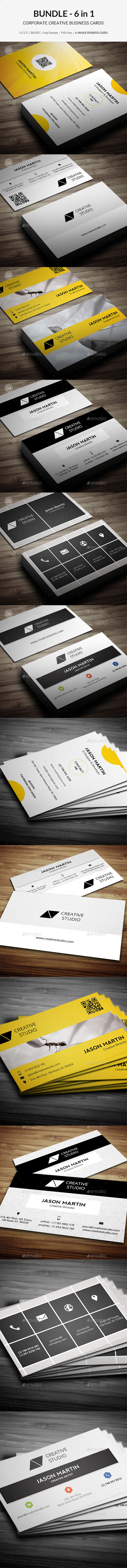 Bundle - Creative Metro Business Cards - B17 - Creative Business Cards