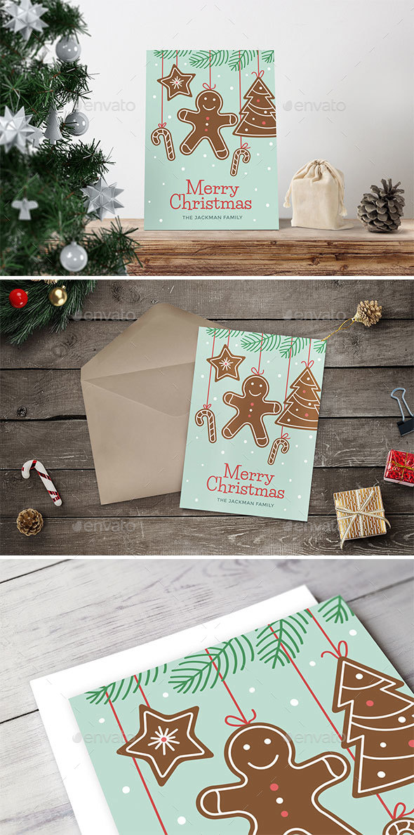 Gingerbreads Christmas Card
