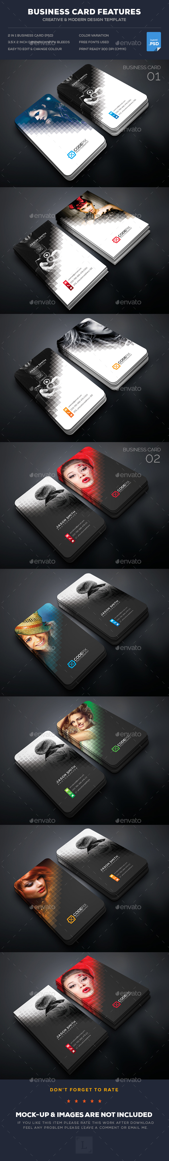 Photography Business Card Bundle - Business Cards Print Templates