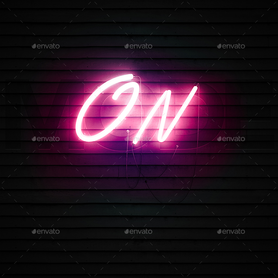 Mockup Neon Box Psd - Free Download Mockup