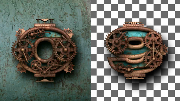 Loop Rusted Numbers with Gears Mechanic alt