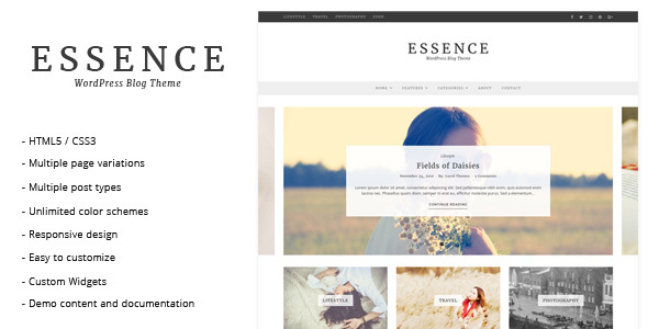Essence - WordPress - ThemeForest 19063625
