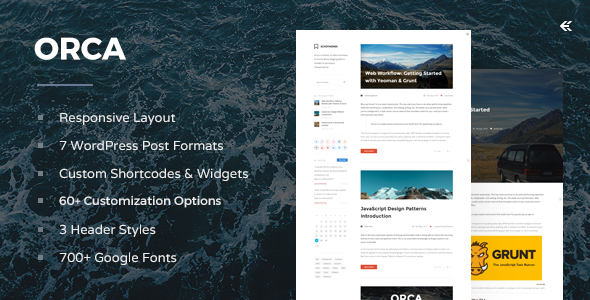 Orca - Responsive WordPress Blog Theme