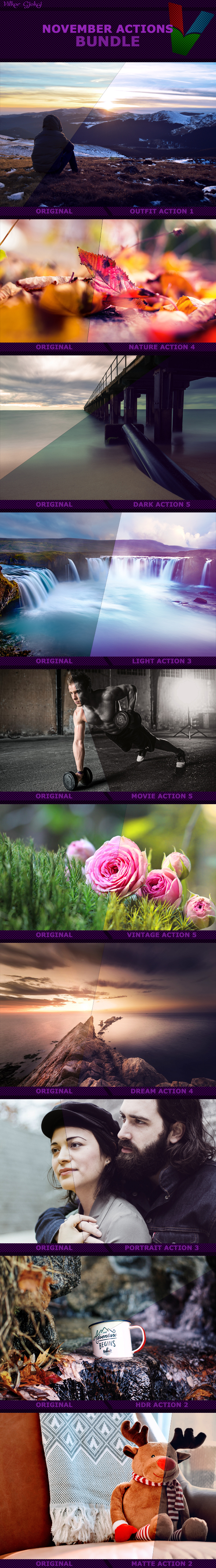 November Photoshop Actions Bundle