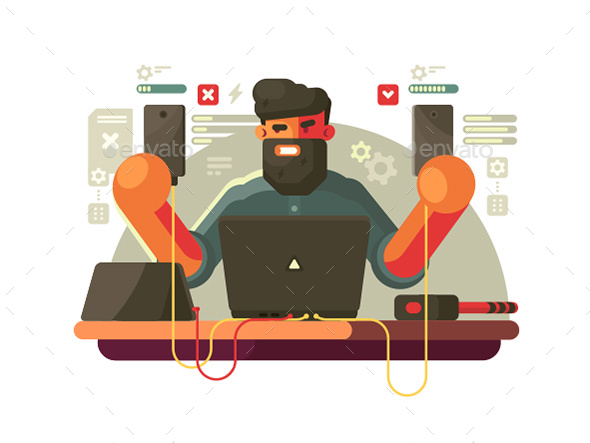 Developer of Mobile Phones - People Characters