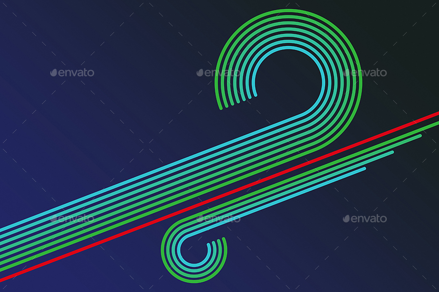 Small Rounded Colored Line Colored Rounded Lines Backgrounds, Graphics | GraphicRiver