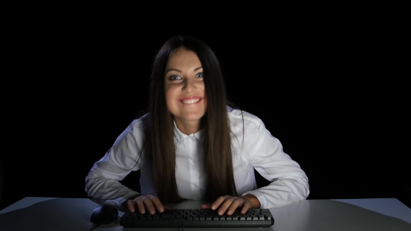 Office Worker Happily Surprised By Reading a Letter on Salary Increase alt