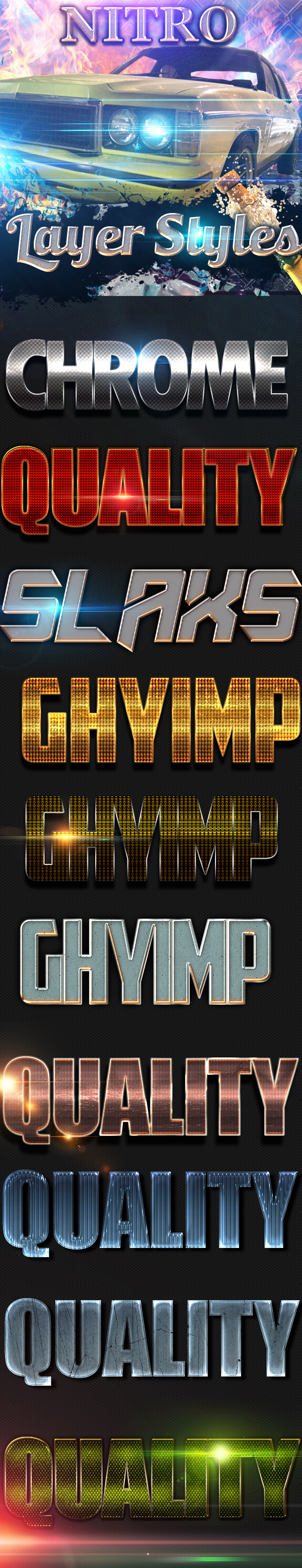 Nitro Layer Styles - Styles Photoshop