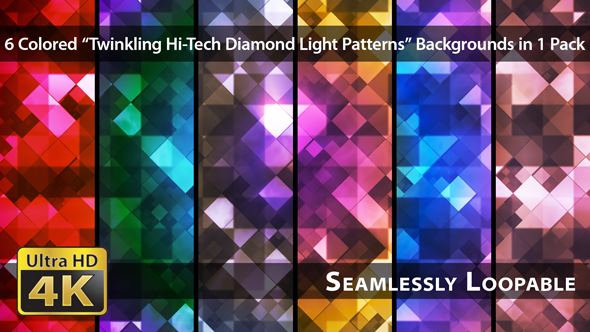 Twinkling Hi-Tech Diamond Light Patterns - Pack 01