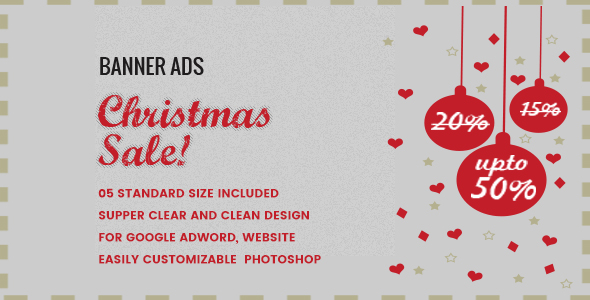 Christmas Sale Banner HTML5 - Animate