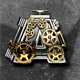 Metal Letters with Gears Mechanic - VideoHive Item for Sale
