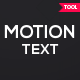 Motion Text Creator - VideoHive Item for Sale