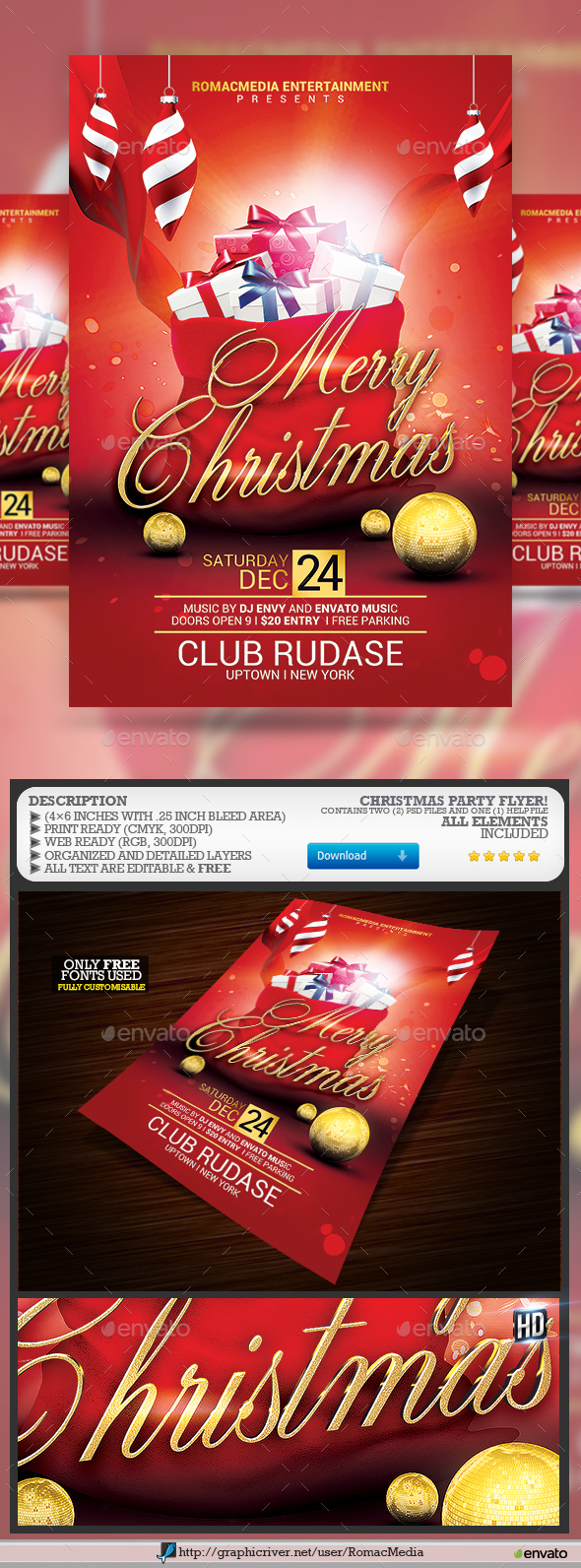 Christmas Party Flyer - Clubs & Parties Events