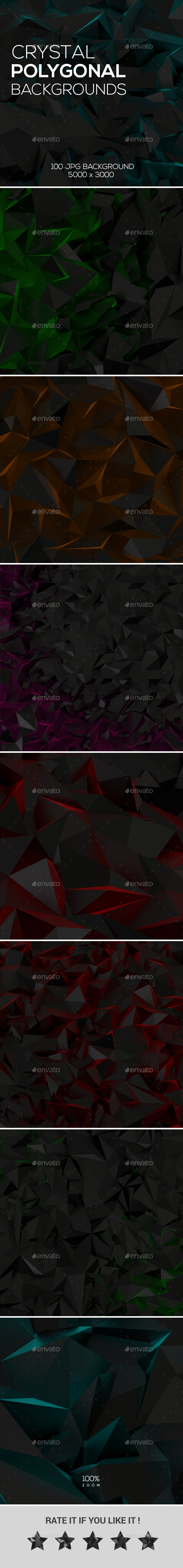 Polygonal Backgrounds Crystal