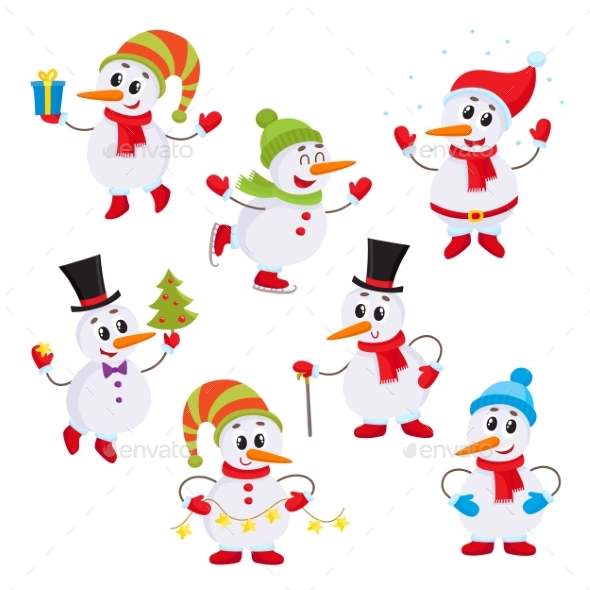 Little Snowmen - Christmas Seasons/Holidays